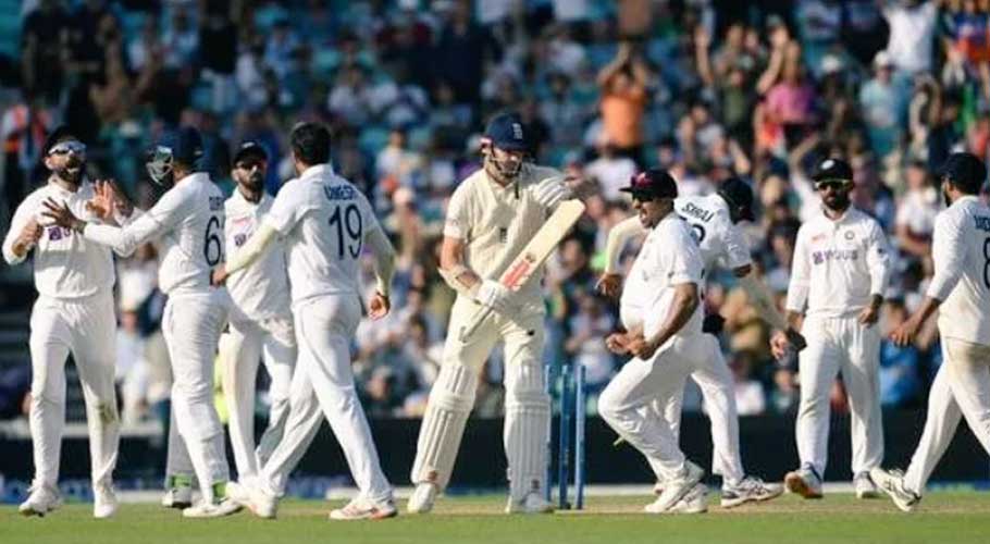 The tourists took all 10 wickets they needed inside a day's play. (Source: Twitter)