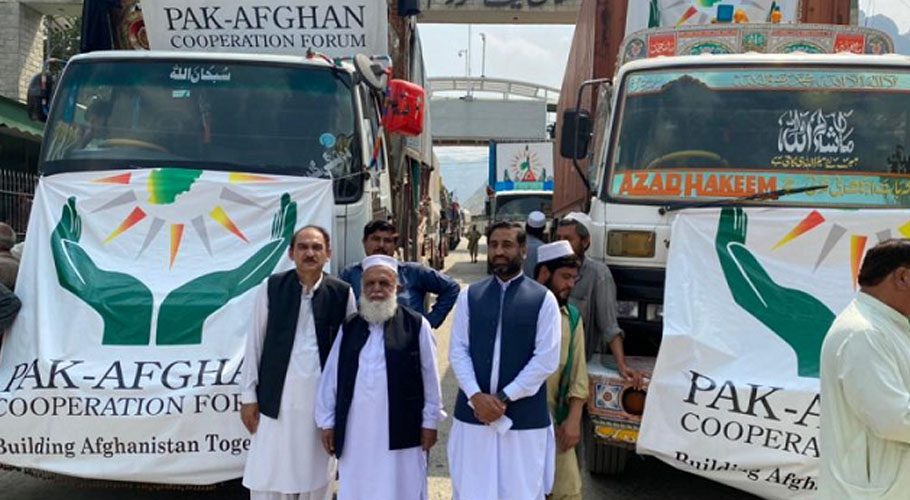 Pakistan had donated food items loaded in 17 container trucks on humanitarian grounds. Source: APP.
