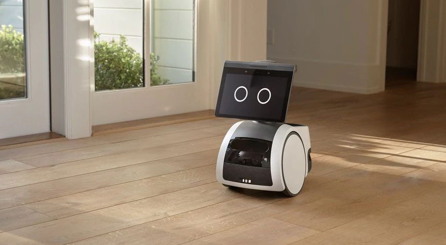 Astro is Amazon’s first attempt at a home robot designed to be a roving smart platform for Alexa. Source: Reuters/Guardian.