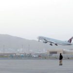The first international flight since the withdrawal of US troops from Afghanistan takes off from the international airport in Kabul. Source: Reuters.