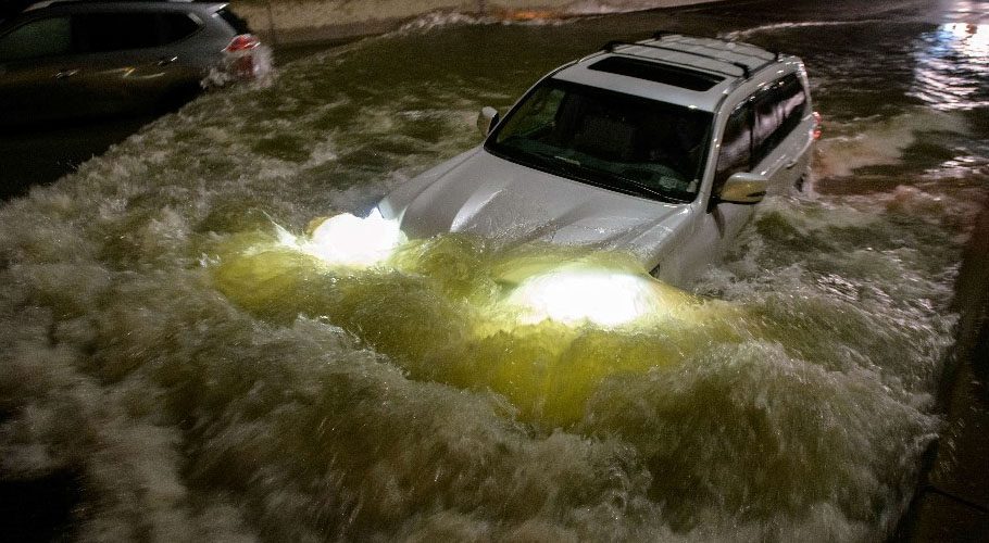Heavy rains brought chaos to New York City. Source: AFP