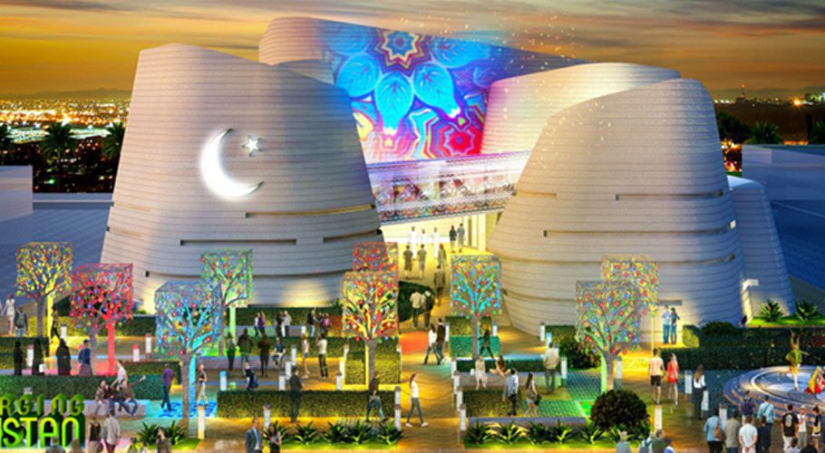 Pakistan Pavilion at Expo 2020 Dubai is built at a cost of $30 million. Source: Twitter/Gulf News