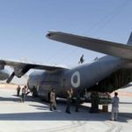 A C-130 aircraft brought relief goods from Pakistan to Mazar-e-Sharif. Source: MOFA/Twitter.
