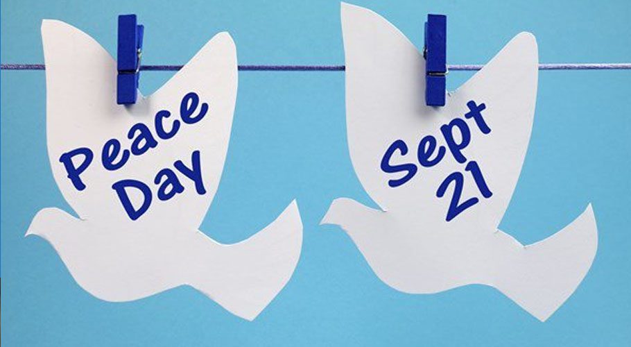 International Day of Peace is observed on 21 September. Source: UN News.
