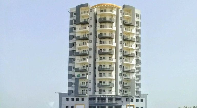 The Nasla Tower was declared illegal earlier this year. Source; FILE.