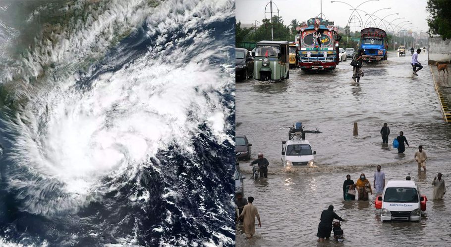The Meteorological Department says the hurricane will change direction by this evening. (Photo: Dawn, Economic Times)