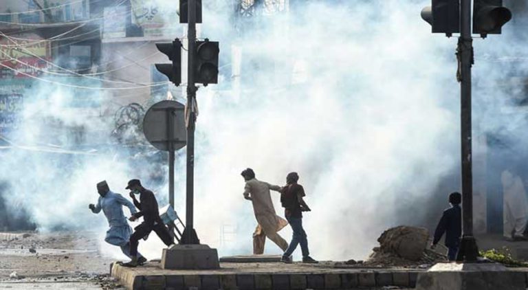 The TLP is holding a long march towards Islamabad. Source: FILE.