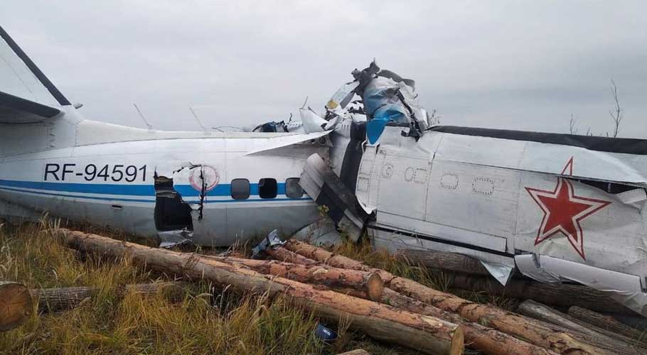 Emergencies ministry said the plane was carrying parachute jumpers. (Source: Reuters)