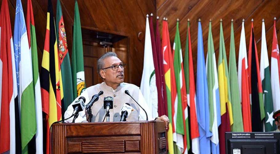 President addressing a ceremony relating to World Food Day. (Source: APP)
