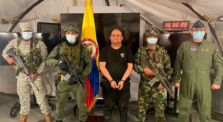 Colombia's armed forces captured Dairo Antonio Usuga known as Otoniel. Source: Reuters.
