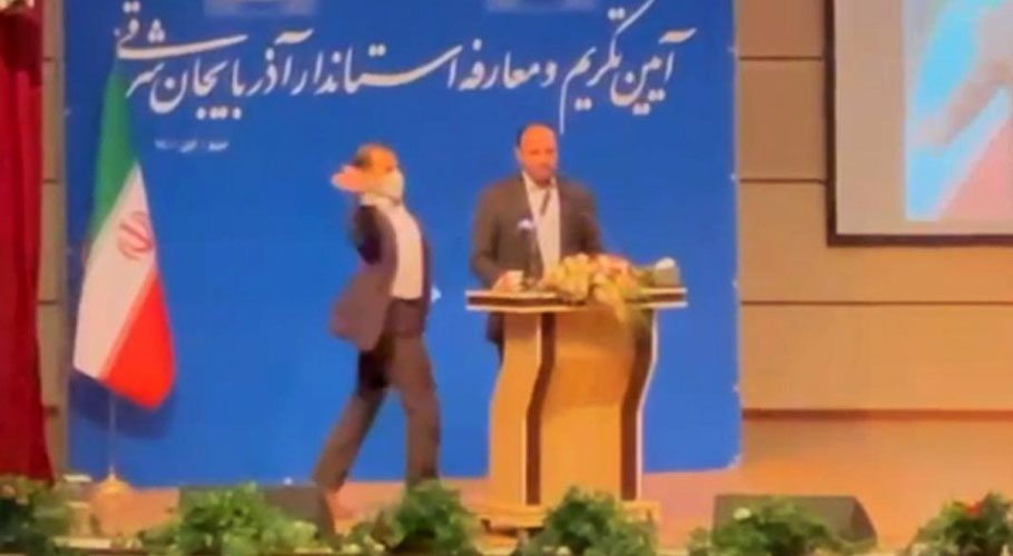 The new governor of an Iranian province was slapped. Source; CNN.