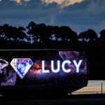 The space probe is dubbed Lucy and packed inside a special cargo capsule. Source: Reuters.
