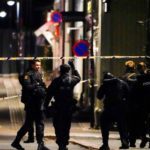 A man using a bow and arrows to carry out attacks in Kongsberg. Source: Reuters.