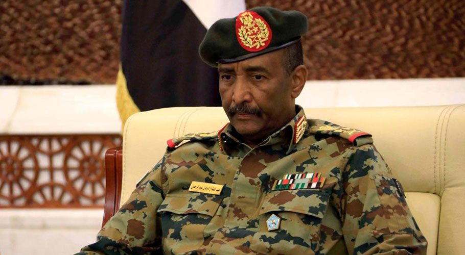 Sudan's ruling council head Abdel Fattah al-Burhan announced a state of emergency. Source: Sada El Balad