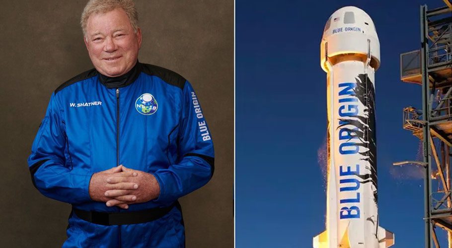 William Shatner played Captain James T. Kirk in the television series Star Trek. Source: CNET.