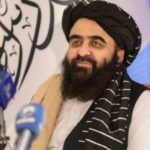 Acting Afghan Foreign Minister Amir Khan Muttaqi was giving an interview. Source: APP.