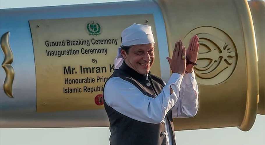 PM Imran commemorates second anniversary of the Kartarpur Corridor. (Source: AFP)