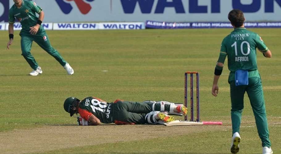 Shaheen Afridi guilty of breaching ICC's Code of Conduct. (Source: Twitter)