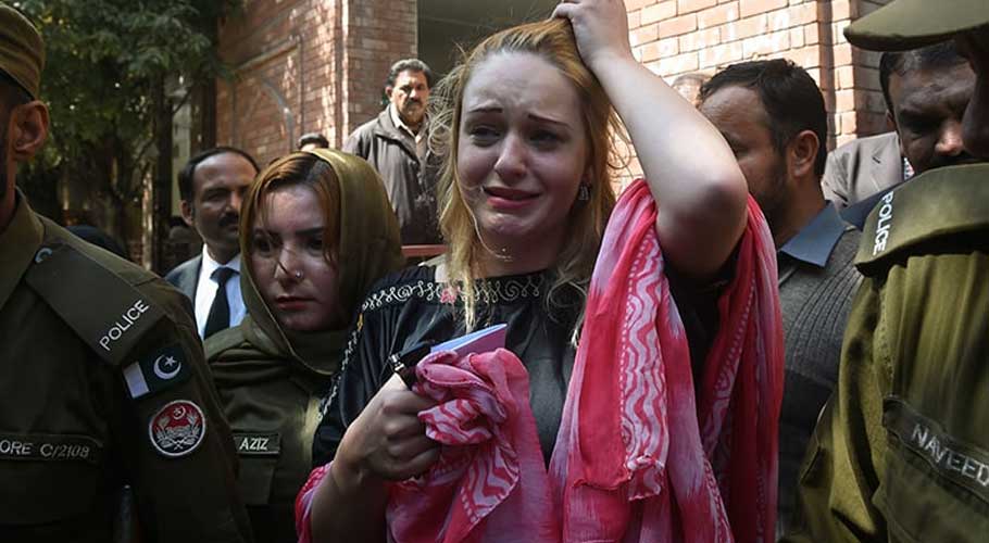 Hluskova was arrested at Lahore airport for trafficking heroin. (Source: AFP)