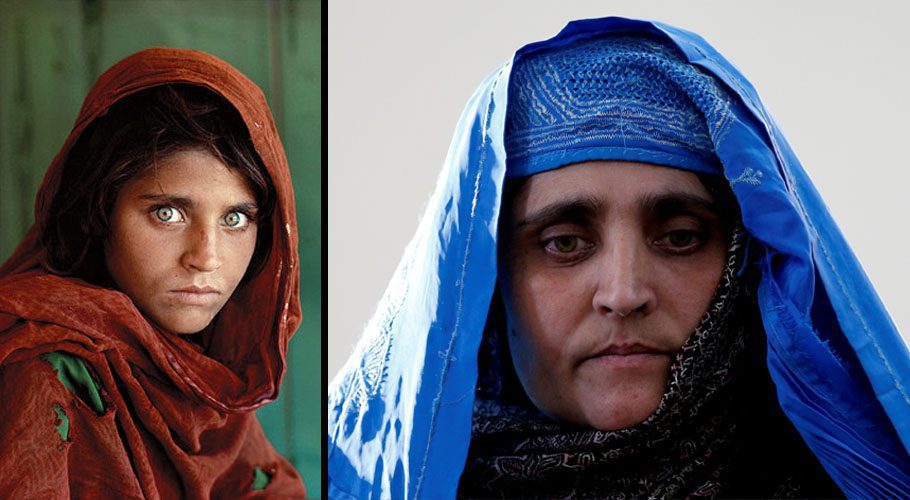 Sharbat Gula has been evacuated to Italy. Source: Reuters. 