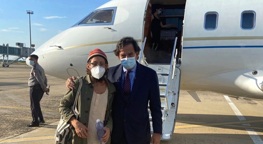 Danny Fenster was sentenced to 11 years in Myanmar prison. Source: Al-Jazeera/Twitter.