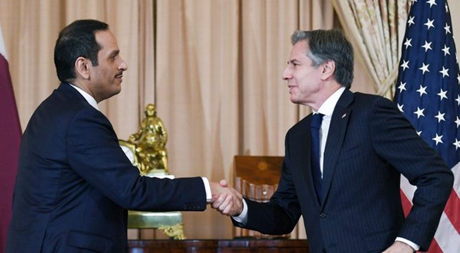 US Secretary of State Blinken signed an agreement with his Qatari counterpart. Source: NBC.