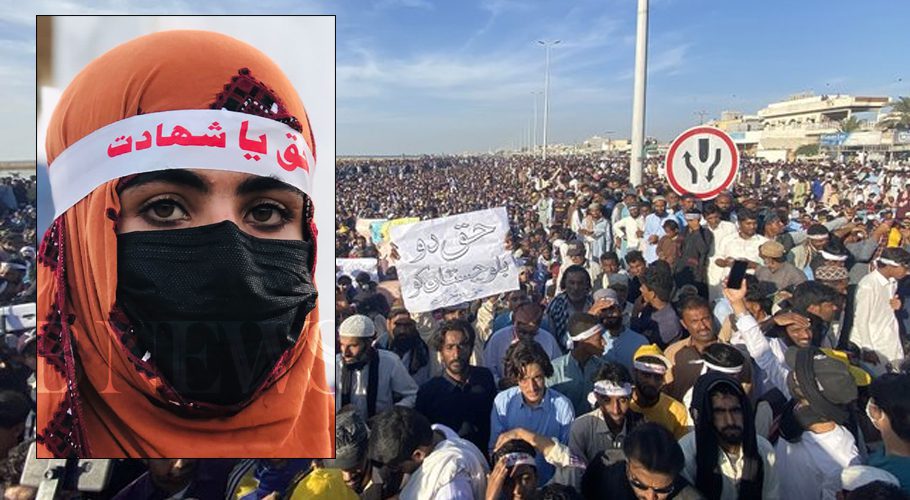 The government has accepted four demands of Gwadar Haq Do Tehreek but the sit-in is still going on (Photo Twitter)