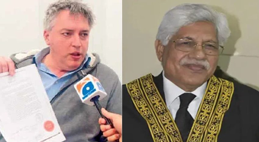 London notary public Charles Guthrie said Rana Shamim was well aware of what he was signing. (Photo: Geo TV)