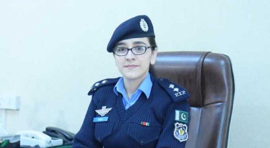 This photo shows Assistant Superintendent of Police Amna Baig. (Source: Twitter)