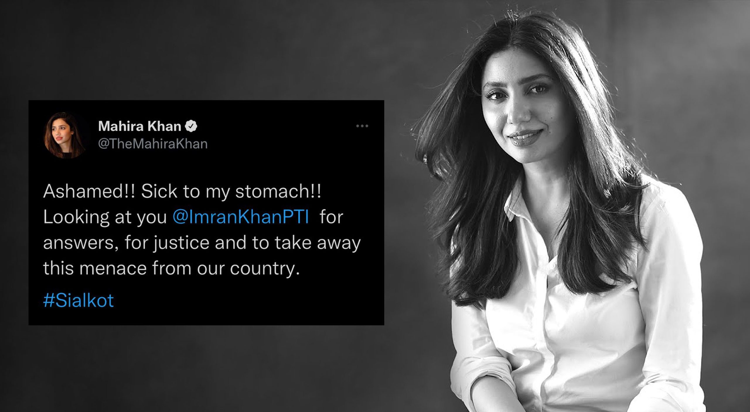 Ashamed!! Sick to my stomach,” Mahira said in a tweet (Twitter)