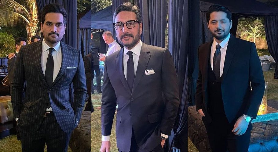 ehwish Hayat, Humayun Saeed, Amna Ilyas, Imran Ashraf, Ahad Raza Mir, Adnan Siddiqui attended the party (Reviewpk)