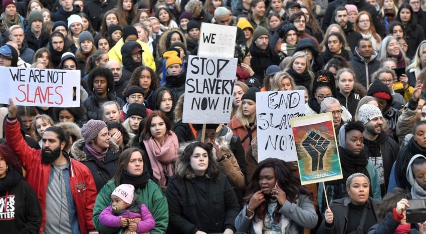 Awareness walks and seminars will be held around the world on the occasion of World Slavery Day. (Photo: Voice of America)