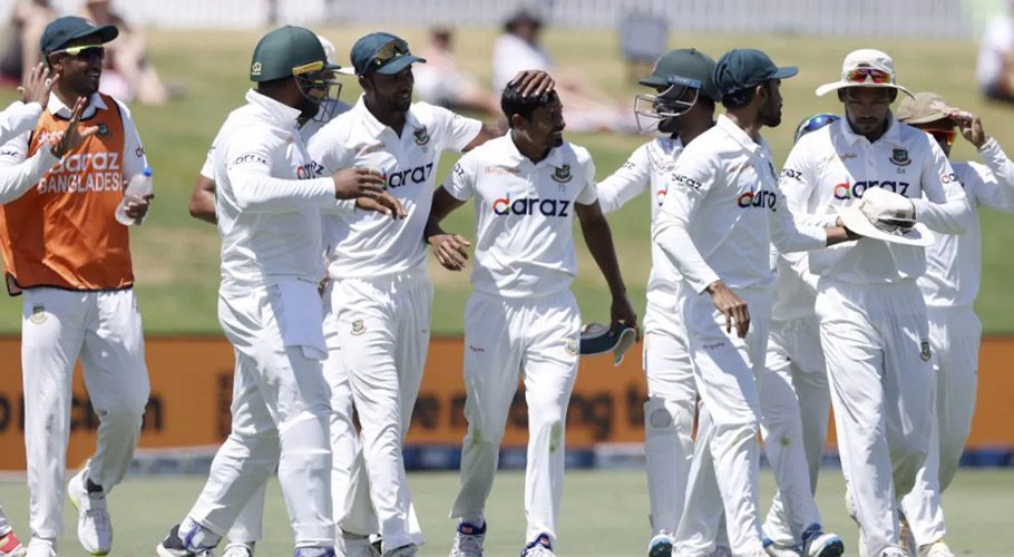The Bangladesh team took a decisive lead over the Kiwis in the first innings. (Photo: NDTV)