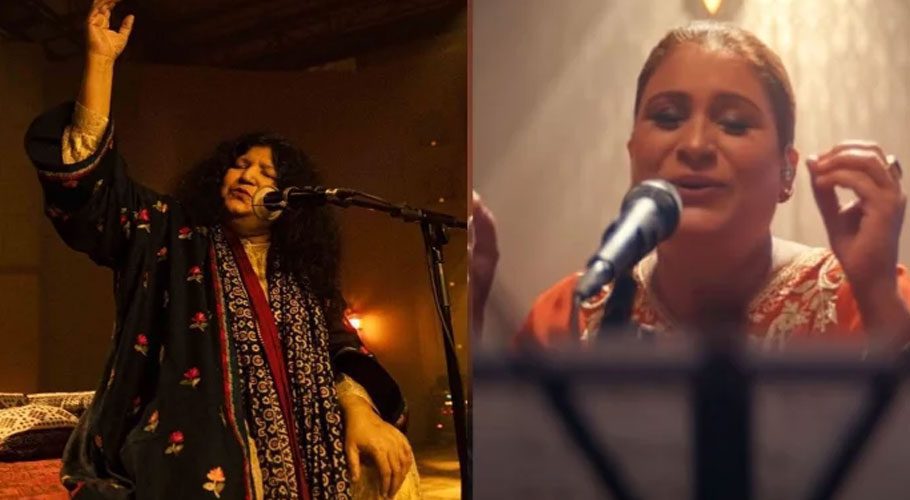 Naseebo Lal greeted warmly by legend Abida Parveen