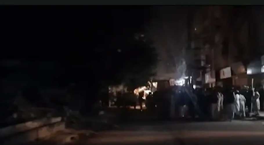 Law enforcement personnel were deployed during the anti-encroachment operation