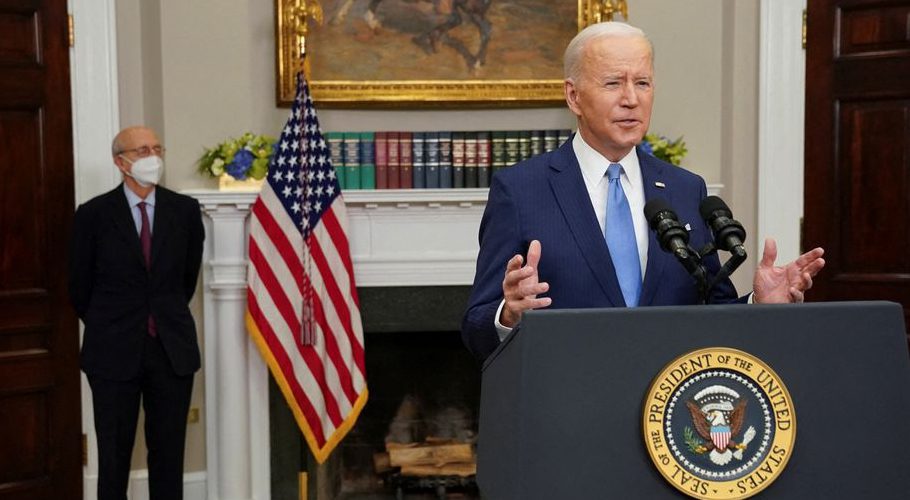 President Biden filling the vacancy left by retiring Justice Stephen Breyer. Source: Reuters.