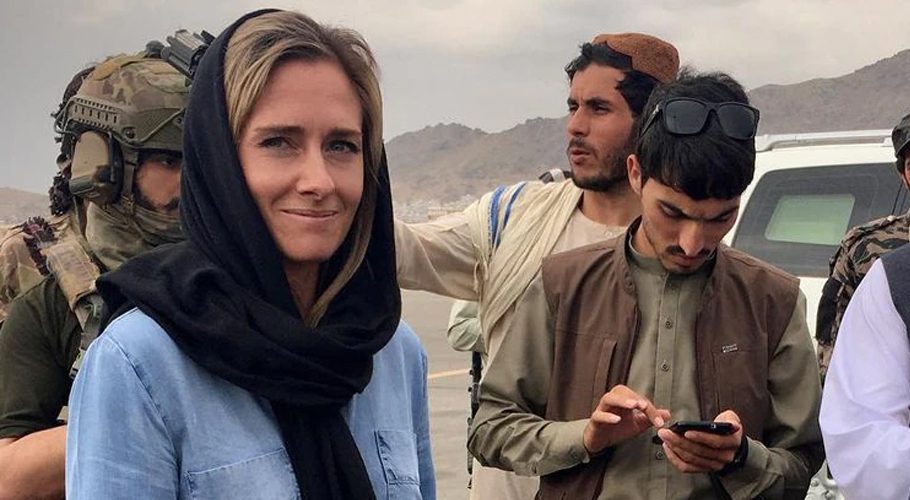 Bellis was covering the withdrawal of American troops from Afghanistan last year. Source: ABC News.