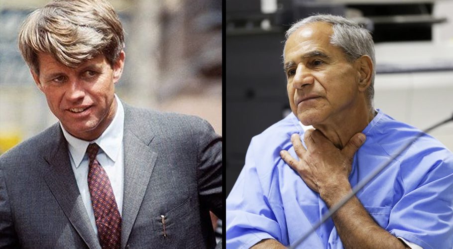 Sirhan is serving a life prison sentence for assassinating Robert F. Kennedy in 1968. Source: ABC News.