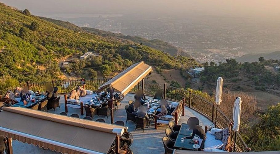 Monal Restaurant is built at the Margalla Hills National Park area. Source: Twitter.