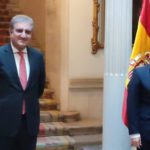 Foreign Minister Shah Mahmood Qureshi was talking to his Spanish counterpart in Madrid. Source: PID. 