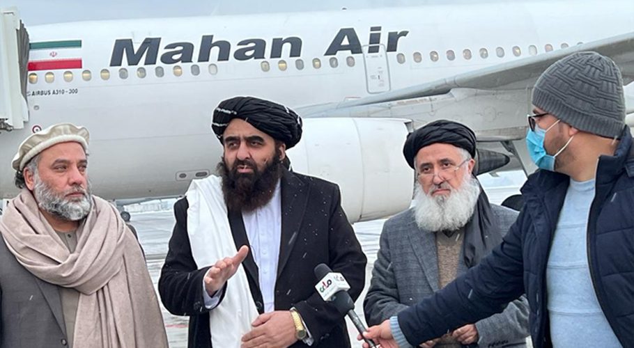 Taliban’s foreign minister visited Iran. Source: Twitter.