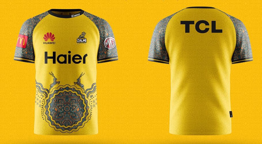 Peshawar Zalmi has launched its playing kit. Source: Twitter/ Press Release.