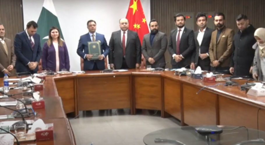 Accord signed following PM Imran’s arrival in Beijing. (Source: Dawn)