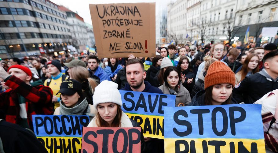 Missiles pounded the Ukrainian capital of Kyiv. Source: Reuters.