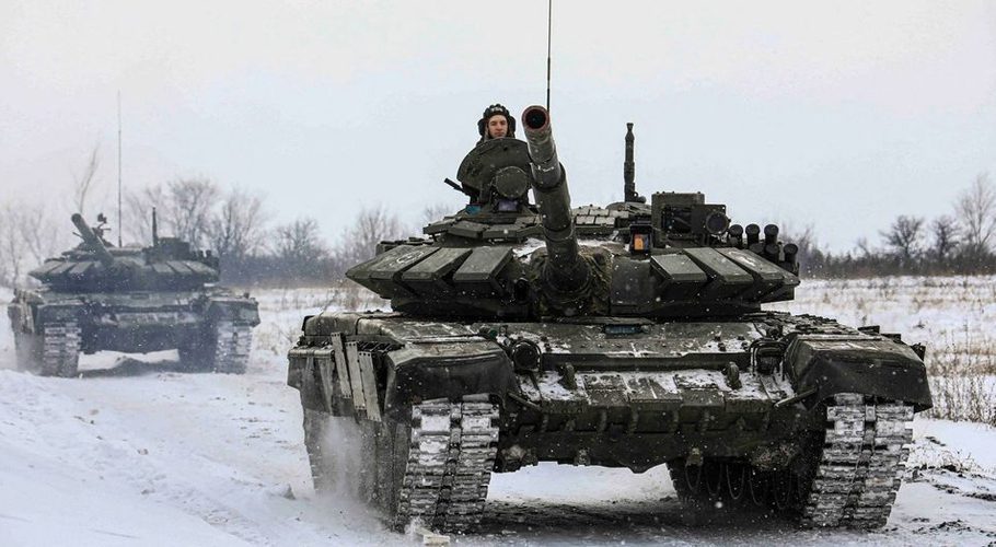 US and NATO said Russia was still building up troops around Ukraine. Source: Reuters. 