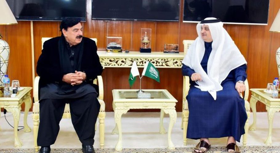 Saudi Ambassador calls on Interior Minister Sheikh Rashid