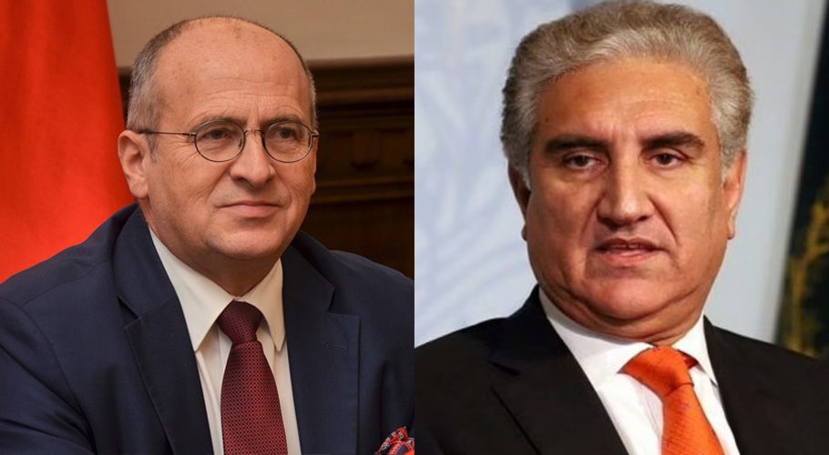 Qureshi had a telephone conversation with the Foreign Minister of Poland Mr Zbigniew Rau. Source: MOFA.
