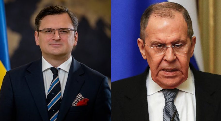 The foreign ministers of Russia and Ukraine met in Turkey. Source: Reuters