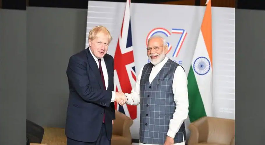 British PM Johnson arrives in India for hard sell on anti-Russia action
