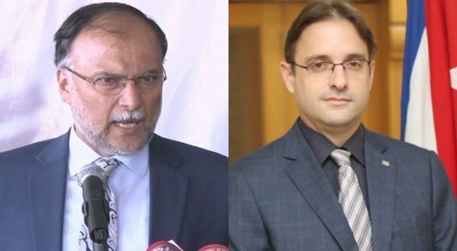 Cuban envoy slams Ahsan Iqbal’s ‘disrespectful’ remarks on his country